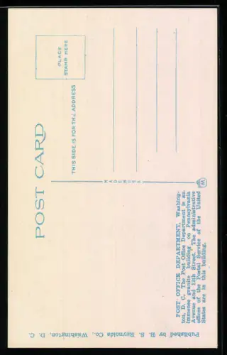 AK Washington D.C., Post Office Department Building