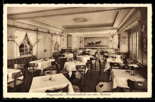 AK Berlin-Charlottenburg, Gasthaus Zur Csárda, Inh. Franz Blachian, Kurfürstendamm 11, Ungarische Bauernstube