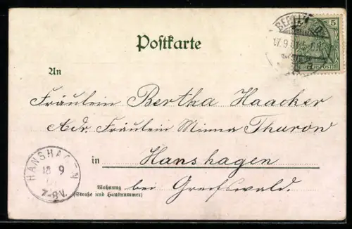 Lithographie Berlin, Alexanderplatz, Rathaus, Berolina