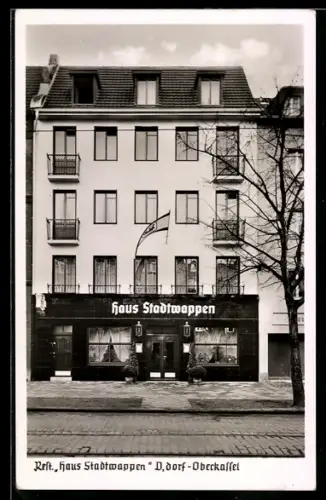 AK Düsseldorf-Oberkassel, Restaurant Haus Stadtwappen, Belsenstrasse 13