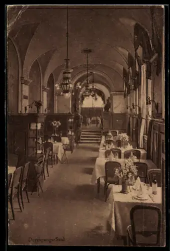 AK Berlin, Gasthof Weinstuben Kempinski, Durchgangs-Saal