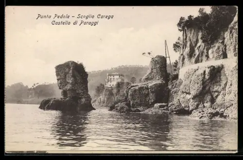 AK Santa Margherita Ligure, Punta Pedale, Scoglio Carega e Castello di Paraggi