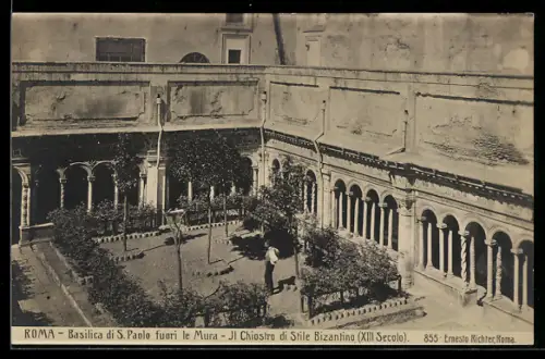 AK Roma, Basilica di S. Paolo fuori le Mura, Il Chiostro di Stile Bizantino