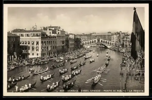 AK Venezia, Canal Grande, Ponte di Rialto, La Regata