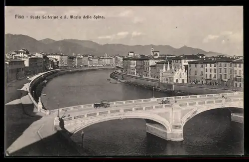 AK Pisa, Ponte Solferino e S. Maria della Spina