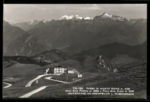 AK Jaufenpass, Jaufenhaus mit Hochfeiler e Wilde Kreuzspitze