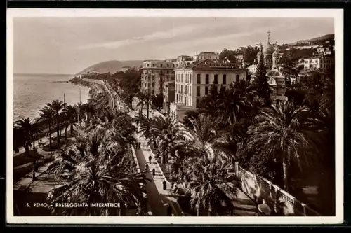 AK San Remo, Passeggiata Imperatrice