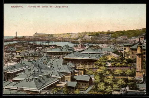 AK Genova, Panorama preso dall`Acquasola