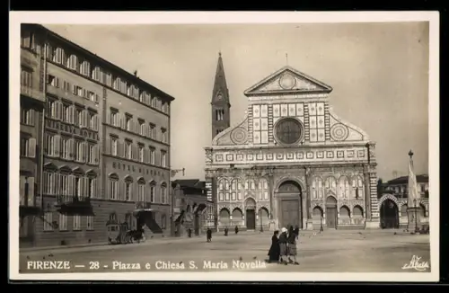 AK Firenze, Piazza e Chiesa S. Maria Novella