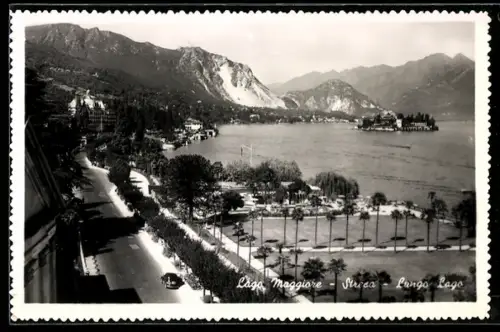 AK Stresa /Lago Maggiore, Lungo Lago con vista panoramica