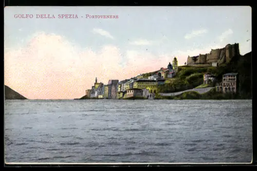 AK Portovenere /Golfo della Spezia, Vista panoramica del borgo e della costa