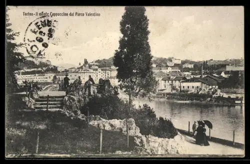 AK Torino, Il monte Cappuccino dal Parco Valentino