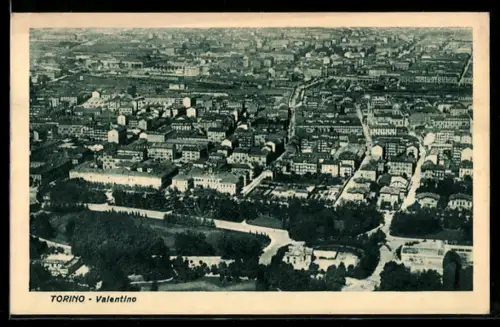 AK Torino, Vista aerea del quartiere Valentino
