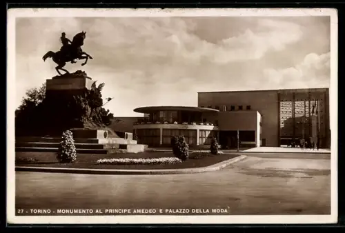AK Torino, Monumento al Principe Amedeo e Palazzo della Moda