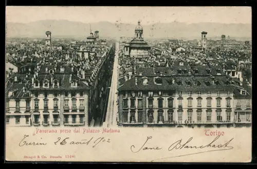 AK Torino, Panorama preso dal Palazzo Madama