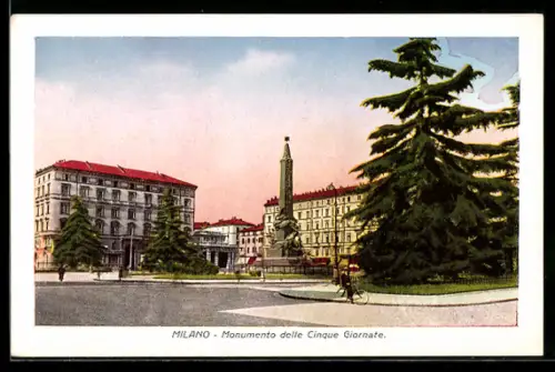 AK Milano, Monumento delle Cinque Giornate