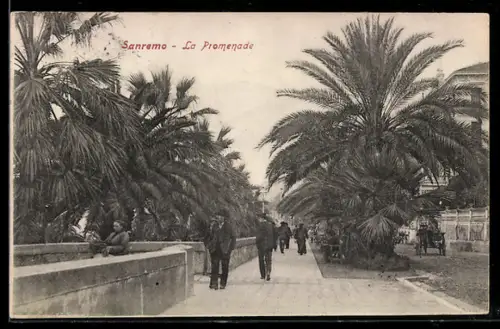 AK Sanremo, La Promenade con palme e passeggiata