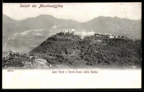 AK Montecassino, Lati Nord e Nord-Ovest della Badia