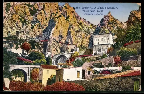 AK Grimaldi-Ventimiglia, Ponte San Luigi, Frontiera Italiana