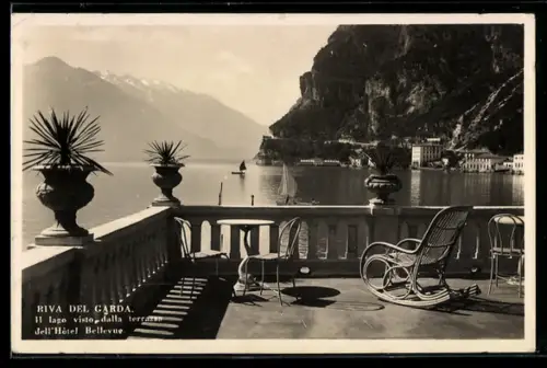 AK Riva del Garda, Il lago visto dalla terrazza dell`Hotel Bellevue