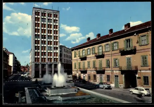 AK Busto Arsizio, Piazza Garibaldi, Fontana del Centenario