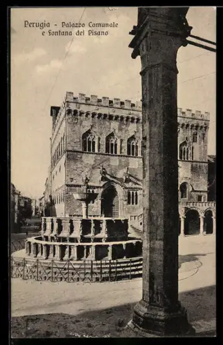 AK Perugia, Palazzo Comunale e Fontana del Pisano