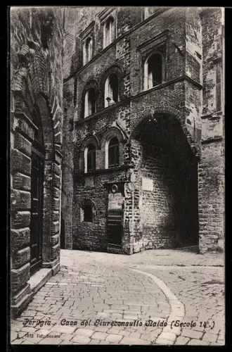 AK Perugia, Casa del Giureconsulto Baldo, Secolo 14.