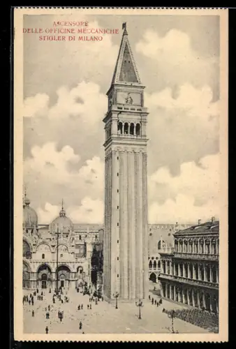 AK Venezia, Campanile di San Marco e Piazza San Marco
