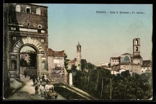 AK Perugia, Porta S. Girolamo, XV secolo