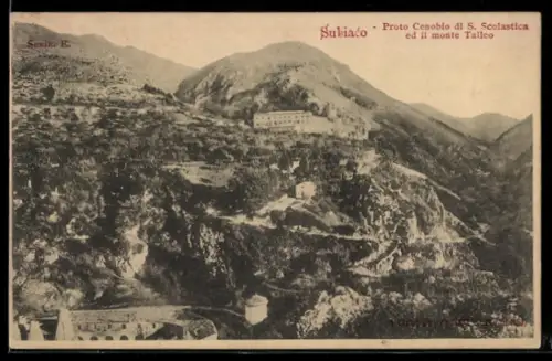 AK Subiaco, Proto Cenobio di S. Scolastica ed il monte Taleco