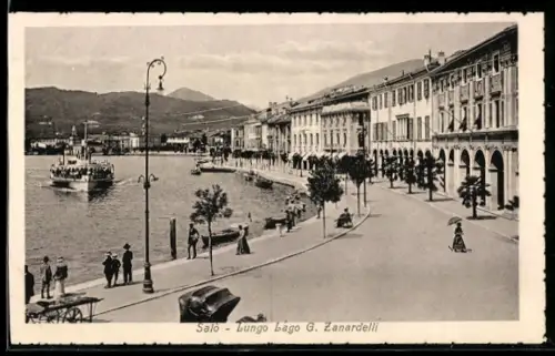 AK Salò, Lungo lago G. Zanardelli con battello