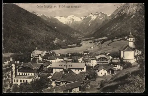 AK Colle Isarco, Veduta panoramica verso il Brennero