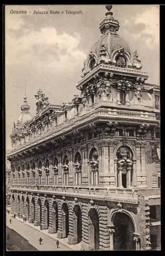 AK Genova, Palazzo Poste e Telegrafi