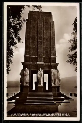 AK Pallanza /Lago Maggiore, Mausoleo Nazionale al Generale Luigi Cadorna Maresciallo d`Italia