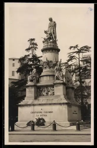AK Genova, Monumento a Cristoforo Colombo