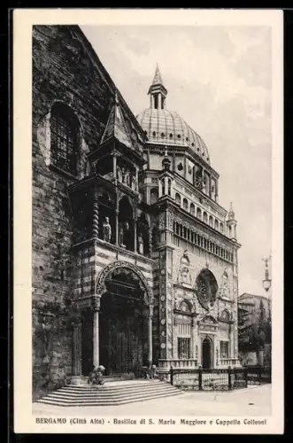 AK Bergamo /Città Alta, Basilica di S. Maria Maggiore e Cappella Colleoni
