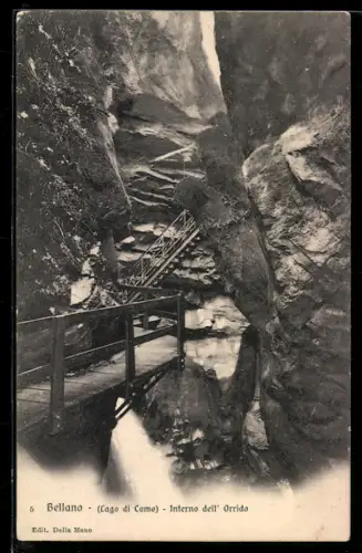 AK Bellano /Lago di Como, Interno dell`Orrido