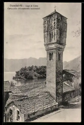 AK Ospedaletti /Lago di Como, Campanile, Monumento nazionale