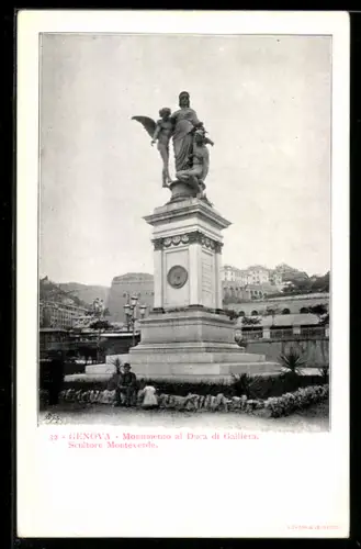 AK Genova, Monumento al Duca di Galliera, Scultore Monteverde