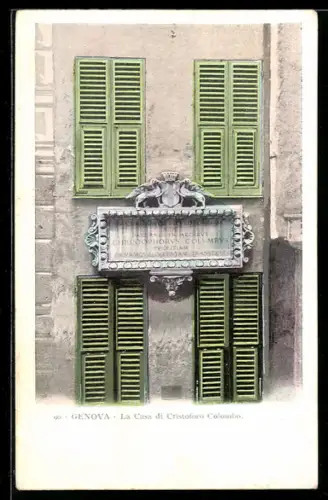 AK Genova, La Casa di Cristoforo Colombo