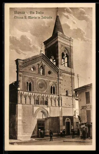 AK Monza, Via Italia, Chiesa S. Maria in Istrada