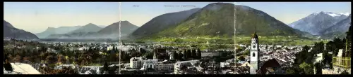 Klapp-AK Meran, Panorama vom Tappeinerweg