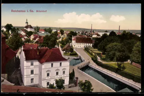 AK Reichenau, das Mitteldorf