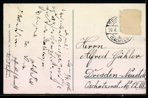 AK Reichenau, das Mitteldorf