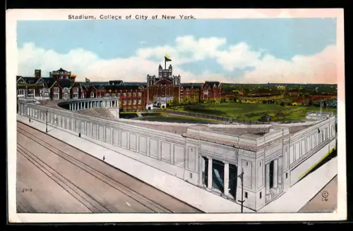 AK New York, NY, College of City of NY, Stadium