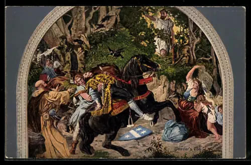 AK Sage von Wilhelm Tell, Gesslers Tod