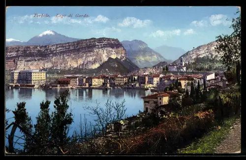 AK Torbole, Blick auf den Ort am Gardasee