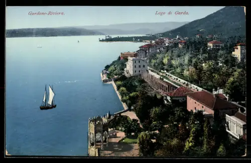 AK Gardone Riviera, Gesamtansicht