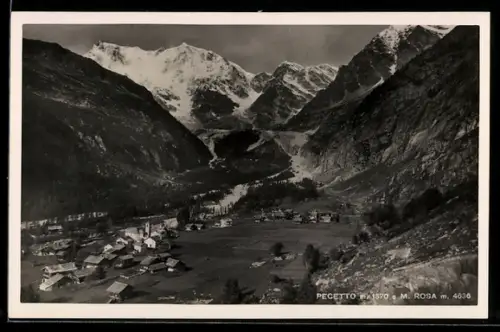 AK Pecetto, Gesamtansicht mit M. Rosa