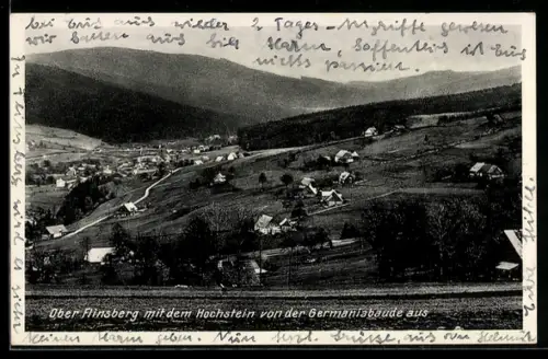 AK Bad Flinsberg, Hochstein von der Germaniabaude aus